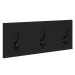 vidaXL Set de mobilier pentru hol, 4 piese, negru, lemn prelucrat