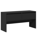 vidaXL Set de mobilier pentru hol, 4 piese, negru, lemn prelucrat