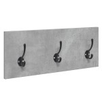 vidaXL Set de mobilier pentru hol, 4 piese, gri beton, lemn prelucrat