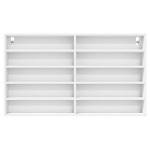 vidaXL Dulap cu vitrină, alb, 100x15x58 cm, lemn prelucrat vidaXL Dulap cu vitrină, alb, 100x15x58 cm, lemn prelucrat