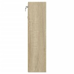 vidaXL Dulap cu vitrină, stejar sonoma, 100x15x58 cm, lemn prelucrat vidaXL Dulap cu vitrină, stejar sonoma, 100x15x58 cm, lemn prelucrat