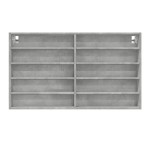 vidaXL Dulap cu vitrină, gri beton, 100x15x58 cm, lemn prelucrat vidaXL Dulap cu vitrină, gri beton, 100x15x58 cm, lemn prelucrat
