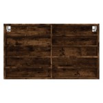 vidaXL Dulap cu vitrină, stejar fumuriu, 100x15x58 cm, lemn prelucrat