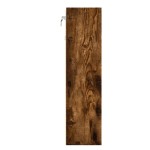 vidaXL Dulap cu vitrină, stejar fumuriu, 100x15x58 cm, lemn prelucrat