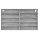 vidaXL Dulap cu vitrină, sonoma gri, 100x15x58 cm, lemn prelucrat vidaXL Dulap cu vitrină, sonoma gri, 100x15x58 cm, lemn prelucrat