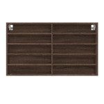 vidaXL Dulap cu vitrină, stejar maro, 100x15x58 cm, lemn prelucrat vidaXL Dulap cu vitrină, stejar maro, 100x15x58 cm, lemn prelucrat