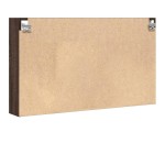 vidaXL Dulap cu vitrină, stejar maro, 100x15x58 cm, lemn prelucrat vidaXL Dulap cu vitrină, stejar maro, 100x15x58 cm, lemn prelucrat