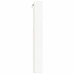 vidaXL Dulap cu vitrină, alb, 100x8,5x75 cm, lemn prelucrat