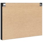 vidaXL Dulap cu vitrină, negru, 100x8,5x75 cm, lemn prelucrat vidaXL Dulap cu vitrină, negru, 100x8,5x75 cm, lemn prelucrat
