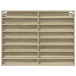 vidaXL Dulap cu vitrină, stejar sonoma, 100x8,5x75 cm, lemn prelucrat