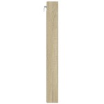 vidaXL Dulap cu vitrină, stejar sonoma, 100x8,5x75 cm, lemn prelucrat