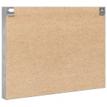 vidaXL Dulap cu vitrină, gri beton, 100x8,5x75 cm, lemn prelucrat