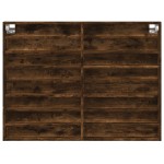 vidaXL Dulap cu vitrină, stejar fumuriu, 100x8,5x75 cm, lemn prelucrat vidaXL Dulap cu vitrină, stejar fumuriu, 100x8,5x75 cm, lemn prelucrat