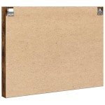 vidaXL Dulap cu vitrină, stejar fumuriu, 100x8,5x75 cm, lemn prelucrat vidaXL Dulap cu vitrină, stejar fumuriu, 100x8,5x75 cm, lemn prelucrat