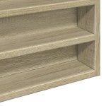 vidaXL Dulap cu vitrină, stejar sonoma, 100x8,5x58 cm, lemn prelucrat vidaXL Dulap cu vitrină, stejar sonoma, 100x8,5x58 cm, lemn prelucrat