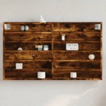 vidaXL Dulap cu vitrină, stejar fumuriu, 100x8,5x58 cm, lemn prelucrat vidaXL Dulap cu vitrină, stejar fumuriu, 100x8,5x58 cm, lemn prelucrat