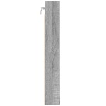 vidaXL Dulap cu vitrină, sonoma gri, 100x8,5x58 cm, lemn prelucrat