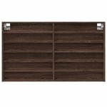vidaXL Dulap cu vitrină, stejar maro, 100x8,5x58 cm, lemn prelucrat vidaXL Dulap cu vitrină, stejar maro, 100x8,5x58 cm, lemn prelucrat