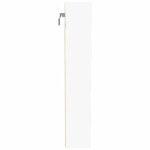 vidaXL Dulap cu vitrină, alb, 100x8,5x50 cm, lemn prelucrat vidaXL Dulap cu vitrină, alb, 100x8,5x50 cm, lemn prelucrat