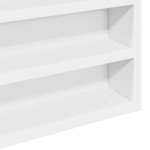 vidaXL Dulap cu vitrină, alb, 100x8,5x50 cm, lemn prelucrat vidaXL Dulap cu vitrină, alb, 100x8,5x50 cm, lemn prelucrat