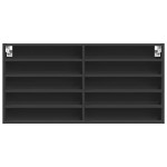 vidaXL Dulap cu vitrină, negru, 100x8,5x58 cm, lemn prelucrat vidaXL Dulap cu vitrină, negru, 100x8,5x58 cm, lemn prelucrat