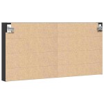 vidaXL Dulap cu vitrină, negru, 100x8,5x58 cm, lemn prelucrat vidaXL Dulap cu vitrină, negru, 100x8,5x58 cm, lemn prelucrat