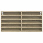 vidaXL Dulap cu vitrină, stejar sonoma, 100x8,5x50 cm, lemn prelucrat vidaXL Dulap cu vitrină, stejar sonoma, 100x8,5x50 cm, lemn prelucrat