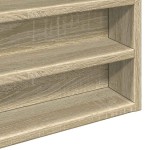 vidaXL Dulap cu vitrină, stejar sonoma, 100x8,5x50 cm, lemn prelucrat vidaXL Dulap cu vitrină, stejar sonoma, 100x8,5x50 cm, lemn prelucrat