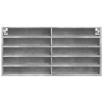 vidaXL Dulap cu vitrină, gri beton, 100x8,5x50 cm, lemn prelucrat vidaXL Dulap cu vitrină, gri beton, 100x8,5x50 cm, lemn prelucrat
