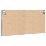 vidaXL Dulap cu vitrină, gri beton, 100x8,5x50 cm, lemn prelucrat vidaXL Dulap cu vitrină, gri beton, 100x8,5x50 cm, lemn prelucrat