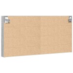 vidaXL Dulap cu vitrină, sonoma gri, 100x8,5x50 cm, lemn prelucrat vidaXL Dulap cu vitrină, sonoma gri, 100x8,5x50 cm, lemn prelucrat