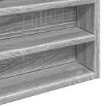 vidaXL Dulap cu vitrină, sonoma gri, 100x8,5x50 cm, lemn prelucrat vidaXL Dulap cu vitrină, sonoma gri, 100x8,5x50 cm, lemn prelucrat