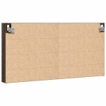 vidaXL Dulap cu vitrină, stejar maro, 100x8,5x50 cm, lemn prelucrat