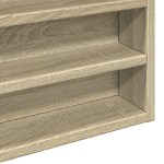 vidaXL Dulap cu vitrină, stejar sonoma, 80x8,5x58 cm, lemn prelucrat vidaXL Dulap cu vitrină, stejar sonoma, 80x8,5x58 cm, lemn prelucrat