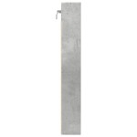 vidaXL Dulap cu vitrină, gri beton, 80x8,5x58 cm, lemn prelucrat