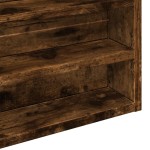 vidaXL Dulap cu vitrină, stejar fumuriu, 80x8,5x58 cm, lemn prelucrat vidaXL Dulap cu vitrină, stejar fumuriu, 80x8,5x58 cm, lemn prelucrat