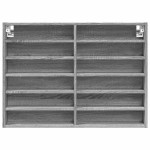 vidaXL Dulap cu vitrină, sonoma gri, 80x8,5x58 cm, lemn prelucrat vidaXL Dulap cu vitrină, sonoma gri, 80x8,5x58 cm, lemn prelucrat