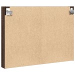 vidaXL Dulap cu vitrină, stejar maro, 80x8,5x58 cm, lemn prelucrat vidaXL Dulap cu vitrină, stejar maro, 80x8,5x58 cm, lemn prelucrat