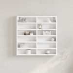 vidaXL Dulap cu vitrină, alb, 60x8,5x58 cm, lemn prelucrat vidaXL Dulap cu vitrină, alb, 60x8,5x58 cm, lemn prelucrat