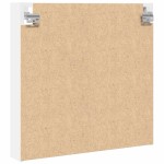 vidaXL Dulap cu vitrină, alb, 60x8,5x58 cm, lemn prelucrat vidaXL Dulap cu vitrină, alb, 60x8,5x58 cm, lemn prelucrat