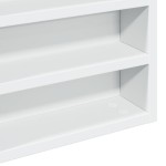 vidaXL Dulap cu vitrină, alb, 60x8,5x58 cm, lemn prelucrat vidaXL Dulap cu vitrină, alb, 60x8,5x58 cm, lemn prelucrat