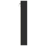 vidaXL Dulap cu vitrină, negru, 60x8,5x58 cm, lemn prelucrat vidaXL Dulap cu vitrină, negru, 60x8,5x58 cm, lemn prelucrat