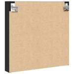 vidaXL Dulap cu vitrină, negru, 60x8,5x58 cm, lemn prelucrat vidaXL Dulap cu vitrină, negru, 60x8,5x58 cm, lemn prelucrat