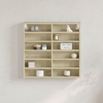 vidaXL Dulap cu vitrină, stejar sonoma, 60x8,5x58 cm, lemn prelucrat vidaXL Dulap cu vitrină, stejar sonoma, 60x8,5x58 cm, lemn prelucrat