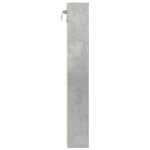 vidaXL Dulap cu vitrină, gri beton, 60x8,5x58 cm, lemn prelucrat