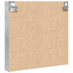 vidaXL Dulap cu vitrină, gri beton, 60x8,5x58 cm, lemn prelucrat