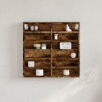 vidaXL Dulap cu vitrină, stejar fumuriu, 60x8,5x58 cm, lemn prelucrat vidaXL Dulap cu vitrină, stejar fumuriu, 60x8,5x58 cm, lemn prelucrat