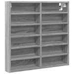 vidaXL Dulap cu vitrină, sonoma gri, 60x8,5x58 cm, lemn prelucrat vidaXL Dulap cu vitrină, sonoma gri, 60x8,5x58 cm, lemn prelucrat