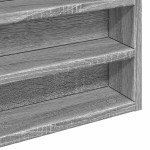 vidaXL Dulap cu vitrină, sonoma gri, 60x8,5x58 cm, lemn prelucrat vidaXL Dulap cu vitrină, sonoma gri, 60x8,5x58 cm, lemn prelucrat