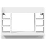 vidaXL Birou montat pe perete, alb, 105x48x75 cm, lemn prelucrat